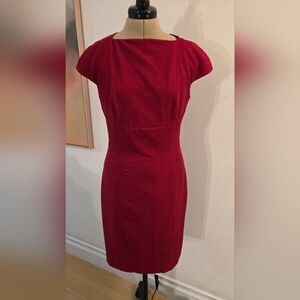 MM Lafleur Red Sheath Dress - Size 4